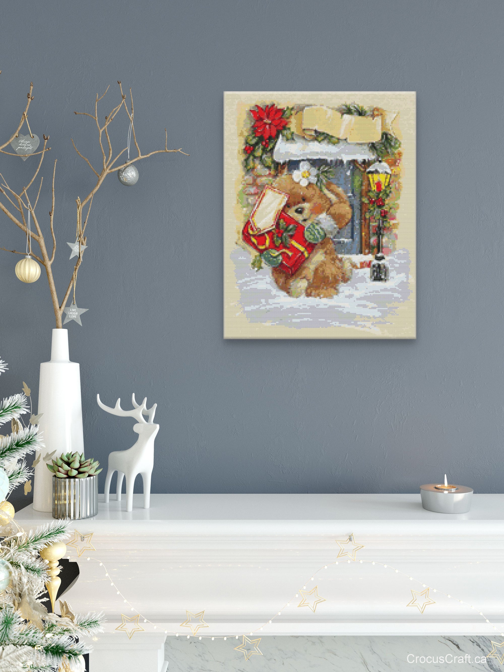 GIFT AT THE DOOR (Variant A) - Cross Stitch Kit