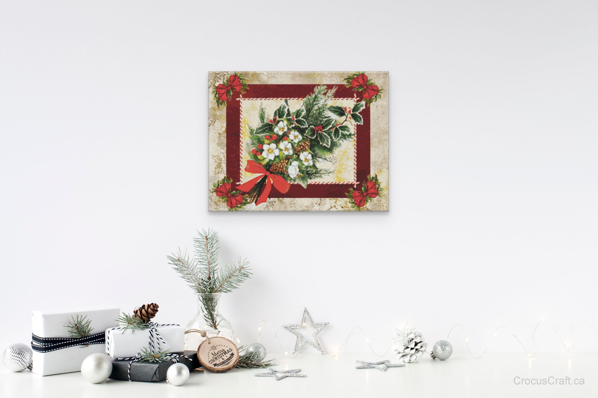 WHITE FLOWER F - Cross Stitch Kit