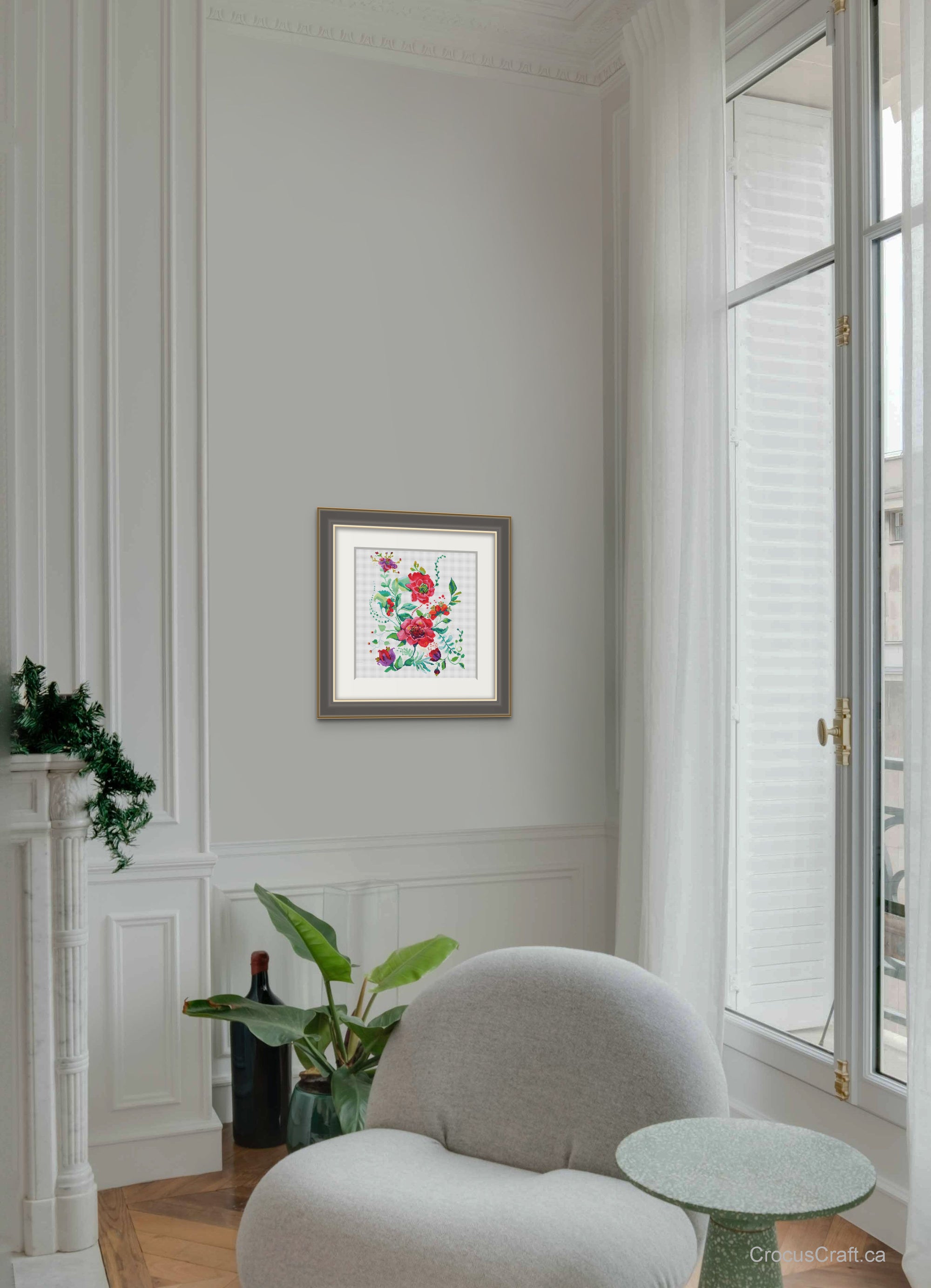 SOPHISTICATED FLOWERS - Cross Stitch Kit