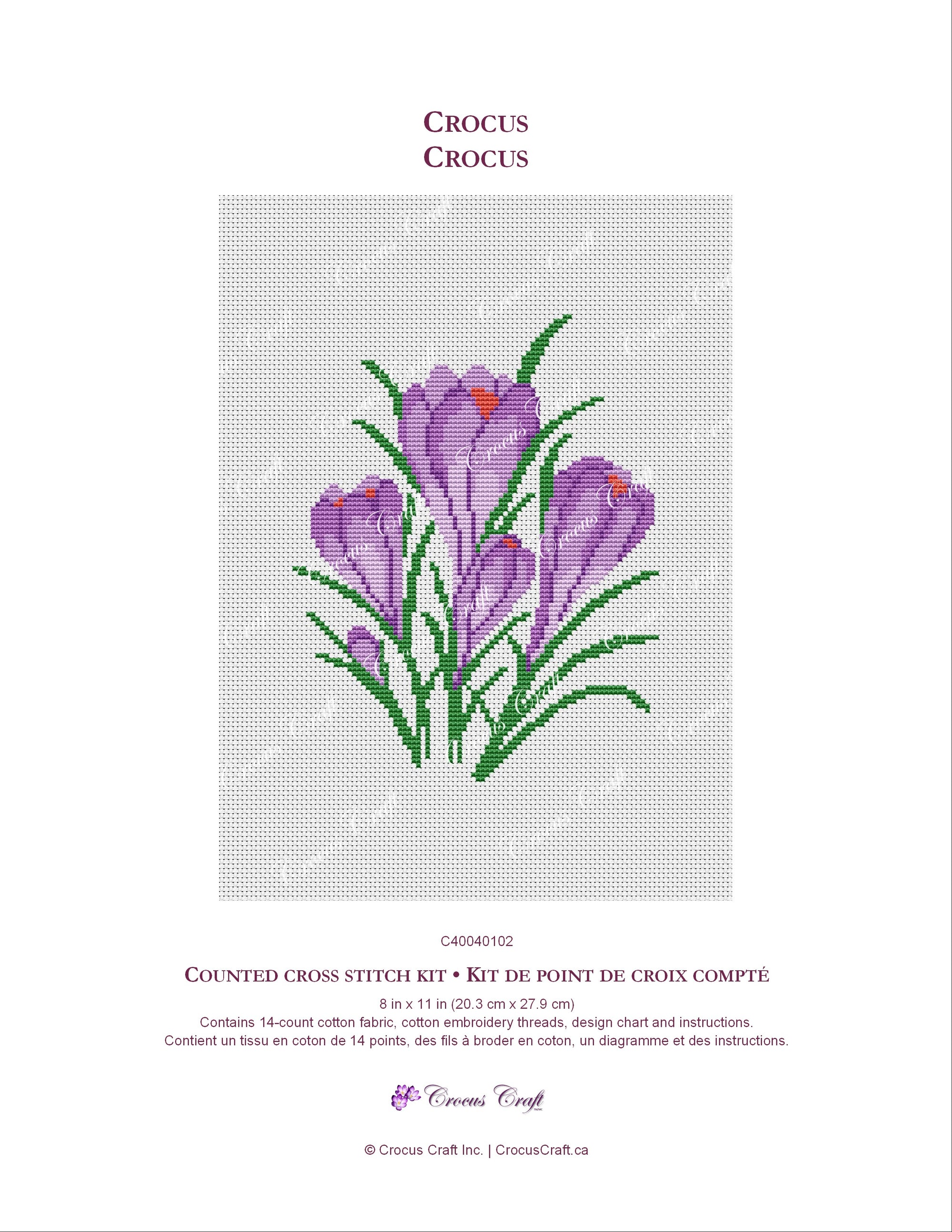 CROCUS - Cross Stitch Kit