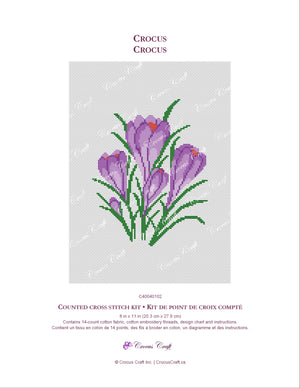 CROCUS - Cross Stitch Kit