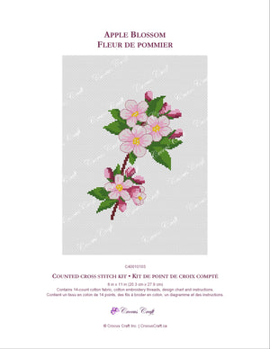 APPLE BLOSSOM - Cross Stitch Kit