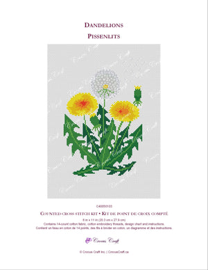 DANDELIONS - Cross Stitch Kit