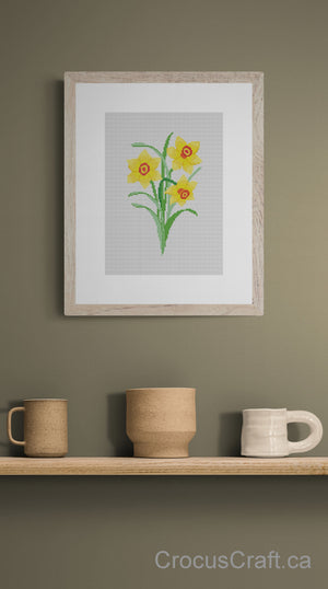 DAFFODILS - Cross Stitch Pattern