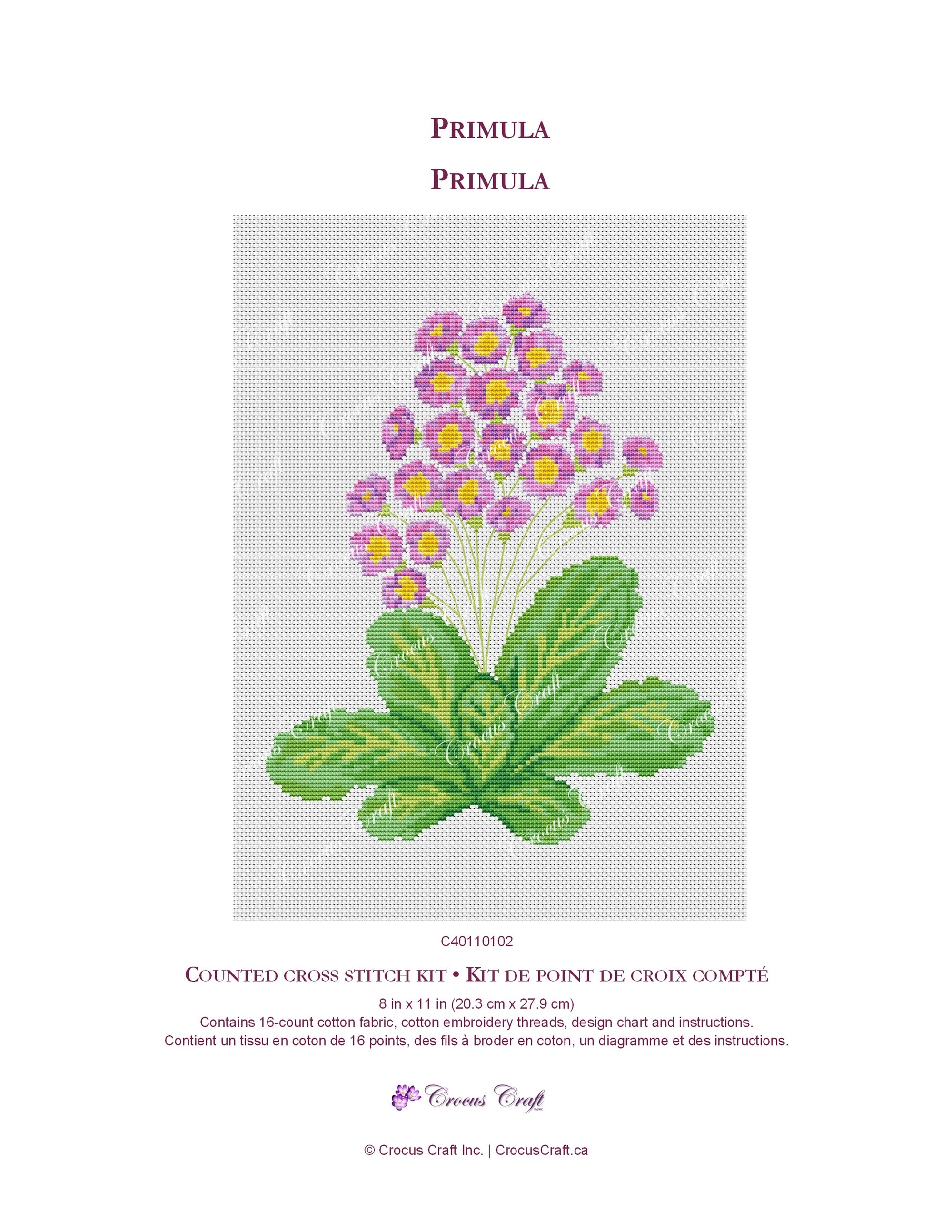 PRIMULA - Cross Stitch Kit