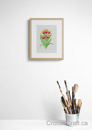 TULIPS - Cross Stitch Pattern