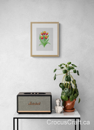 TULIPS - Cross Stitch Pattern