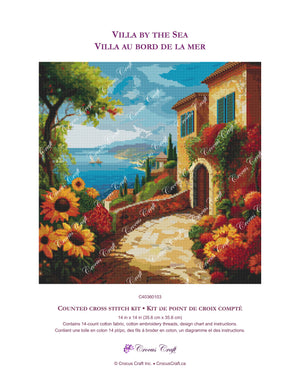 VILLA BY THE SEA - Cross Stitch Kit
