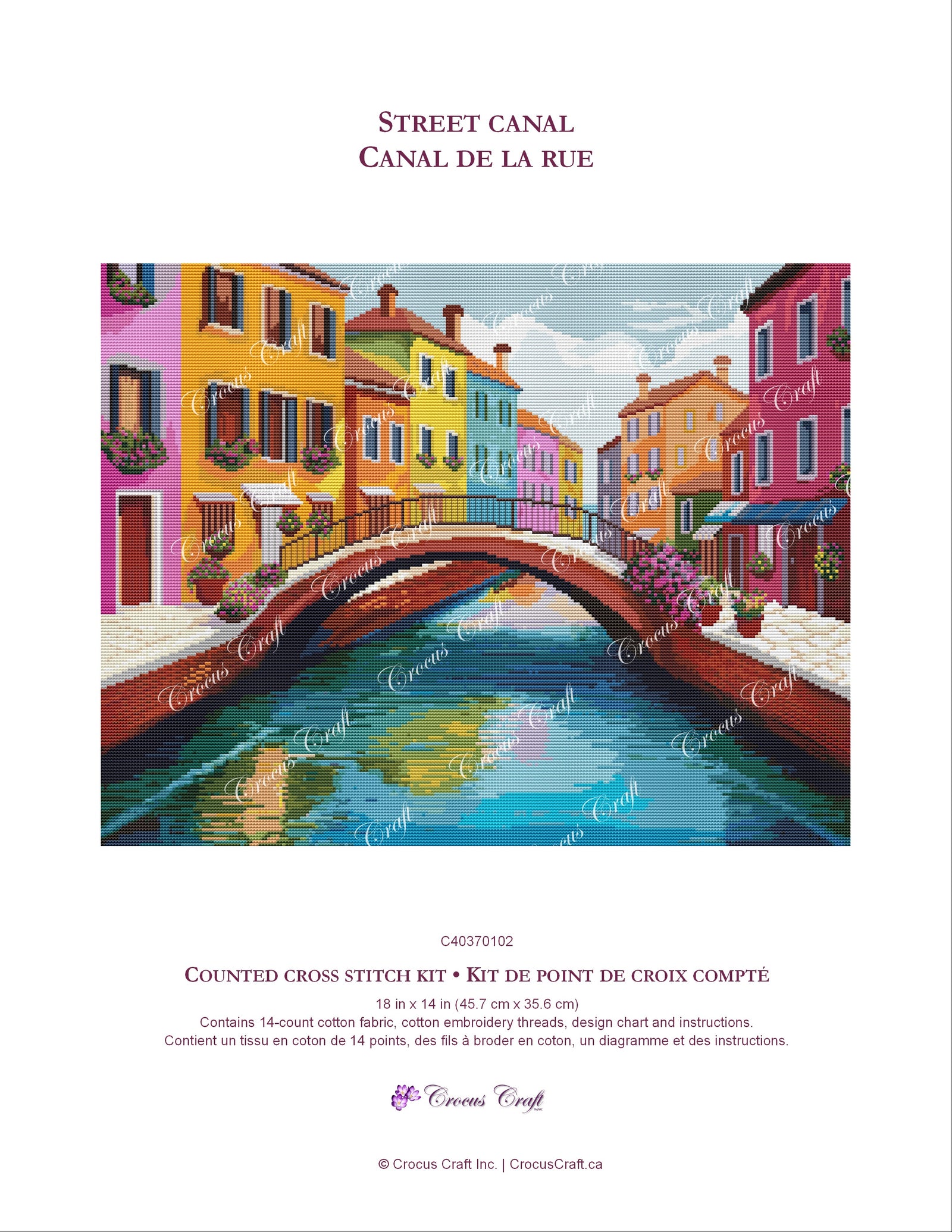 STREET CANAL - Cross Stitch Kit