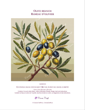 OLIVE BRANCH - Cross Stitch Kit