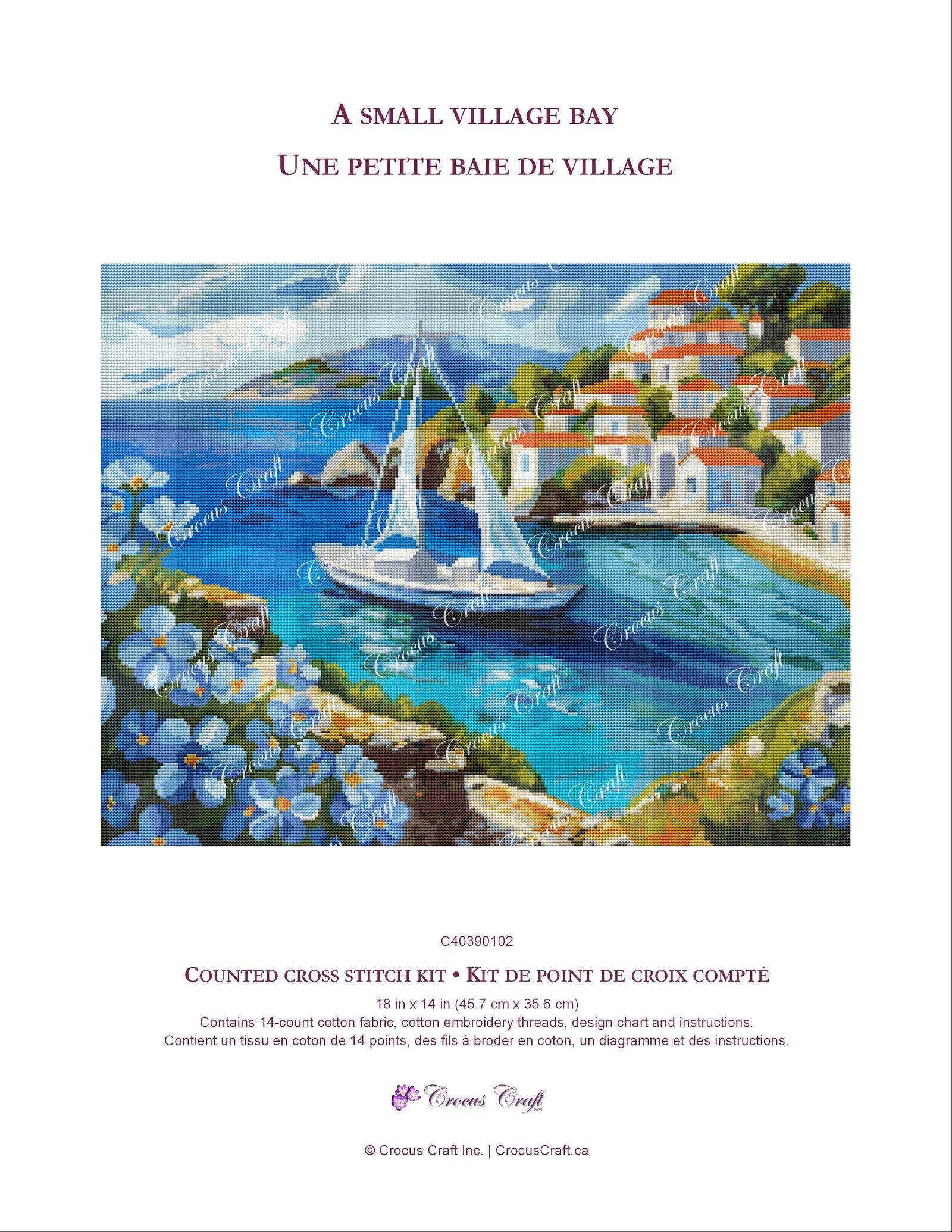 A SMALL VILLAGE BAY - Cross Stitch Kit