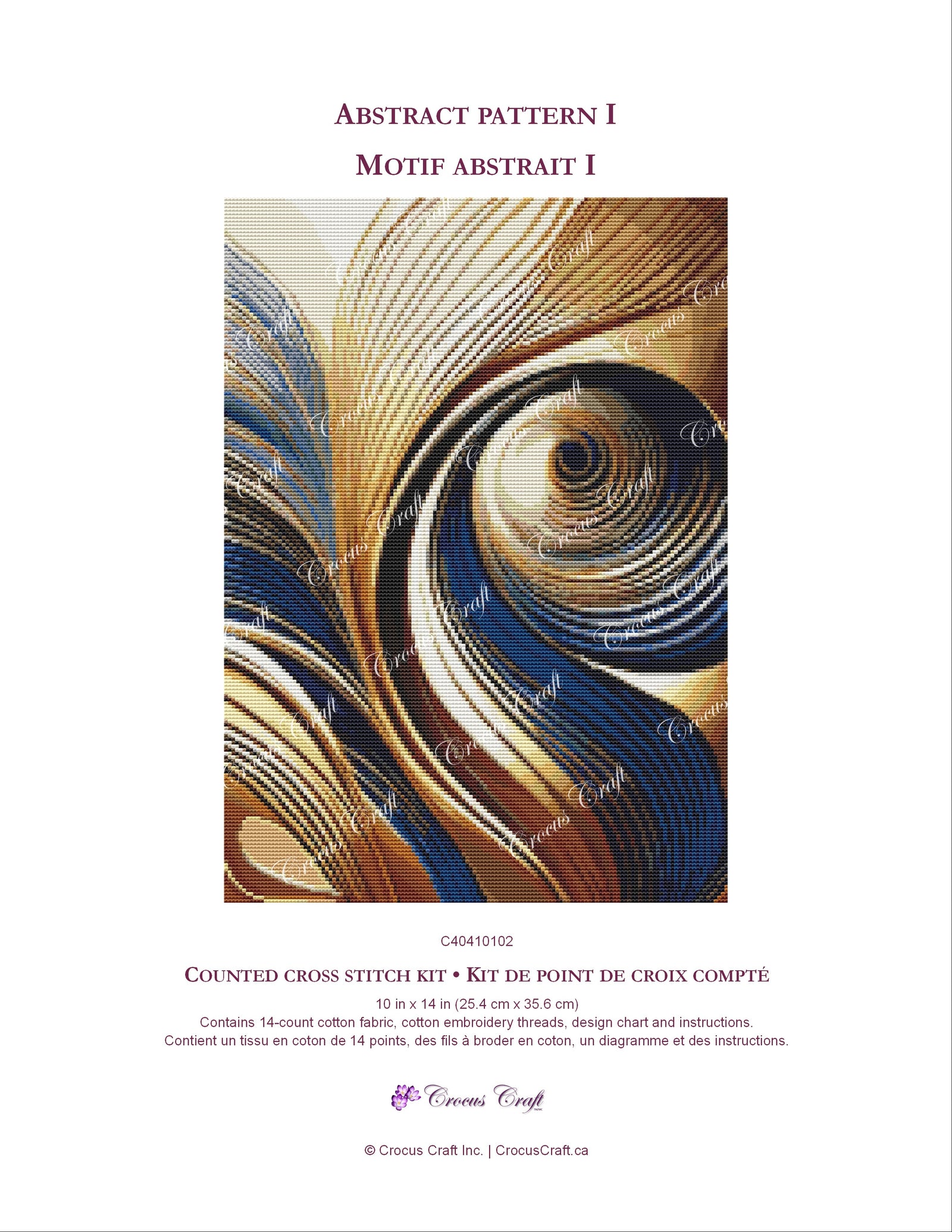 ABSTRACT PATTERN I - Cross Stitch Kit