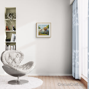 BICYCLE WITH FLOWERS - Cross Stitch Kit