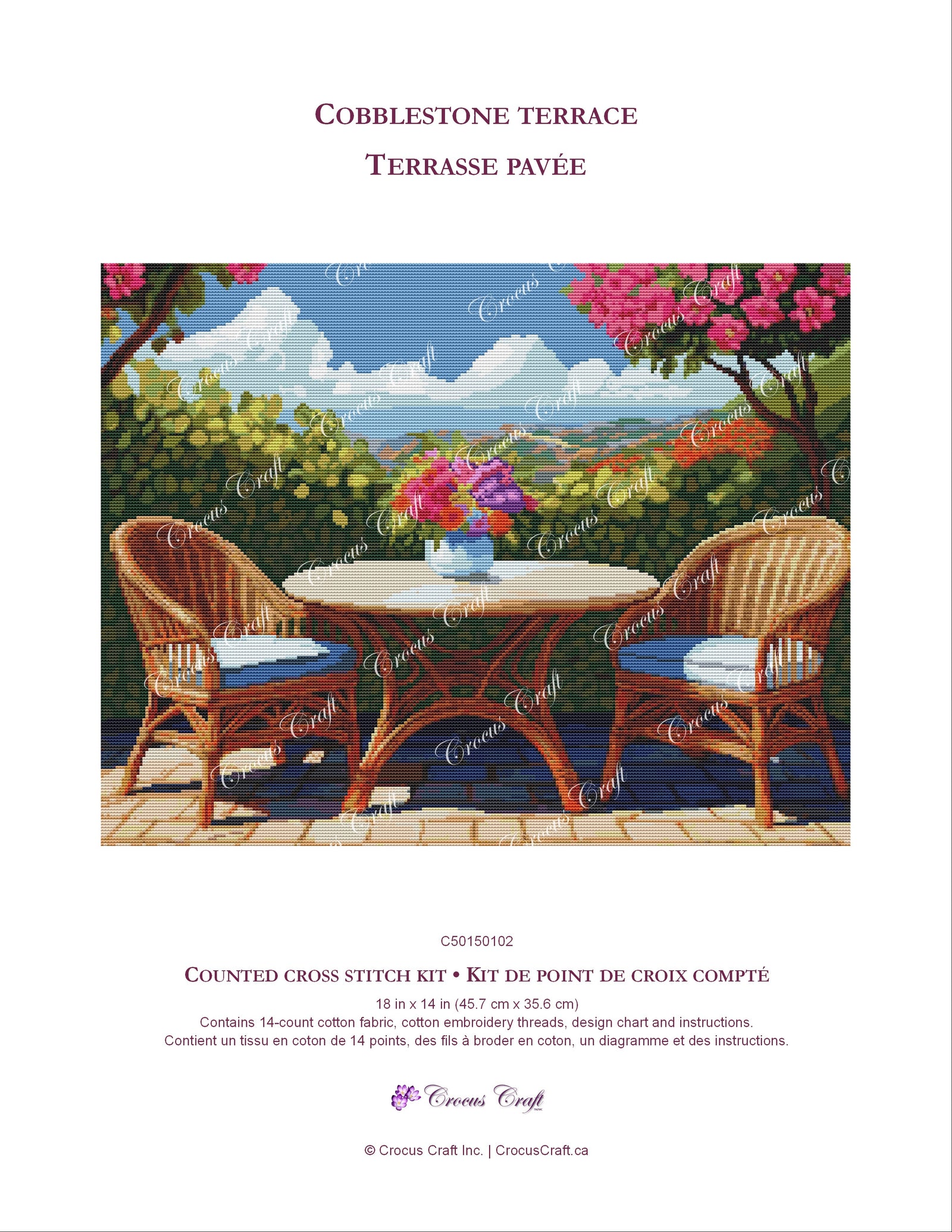 COBBLESTONE TERRACE - Cross Stitch Kit