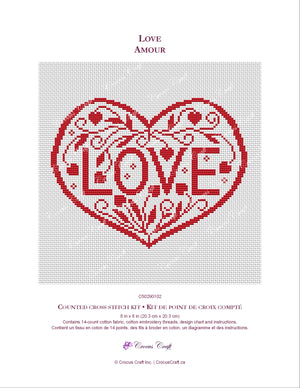 LOVE - Cross Stitch Kit