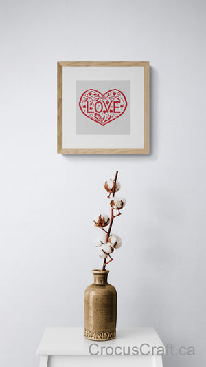 LOVE - Cross Stitch Pattern