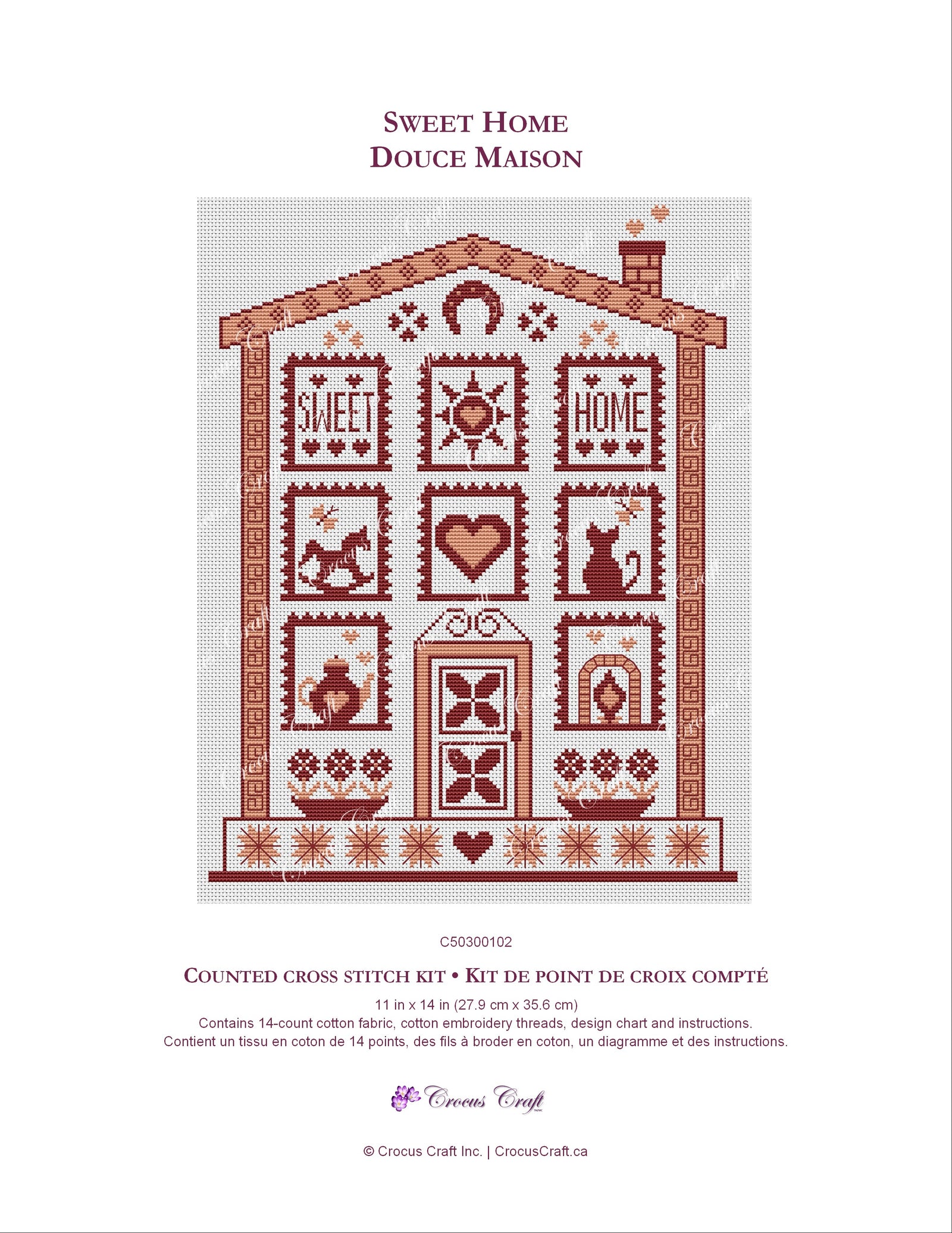 SWEET HOME - Cross Stitch Kit