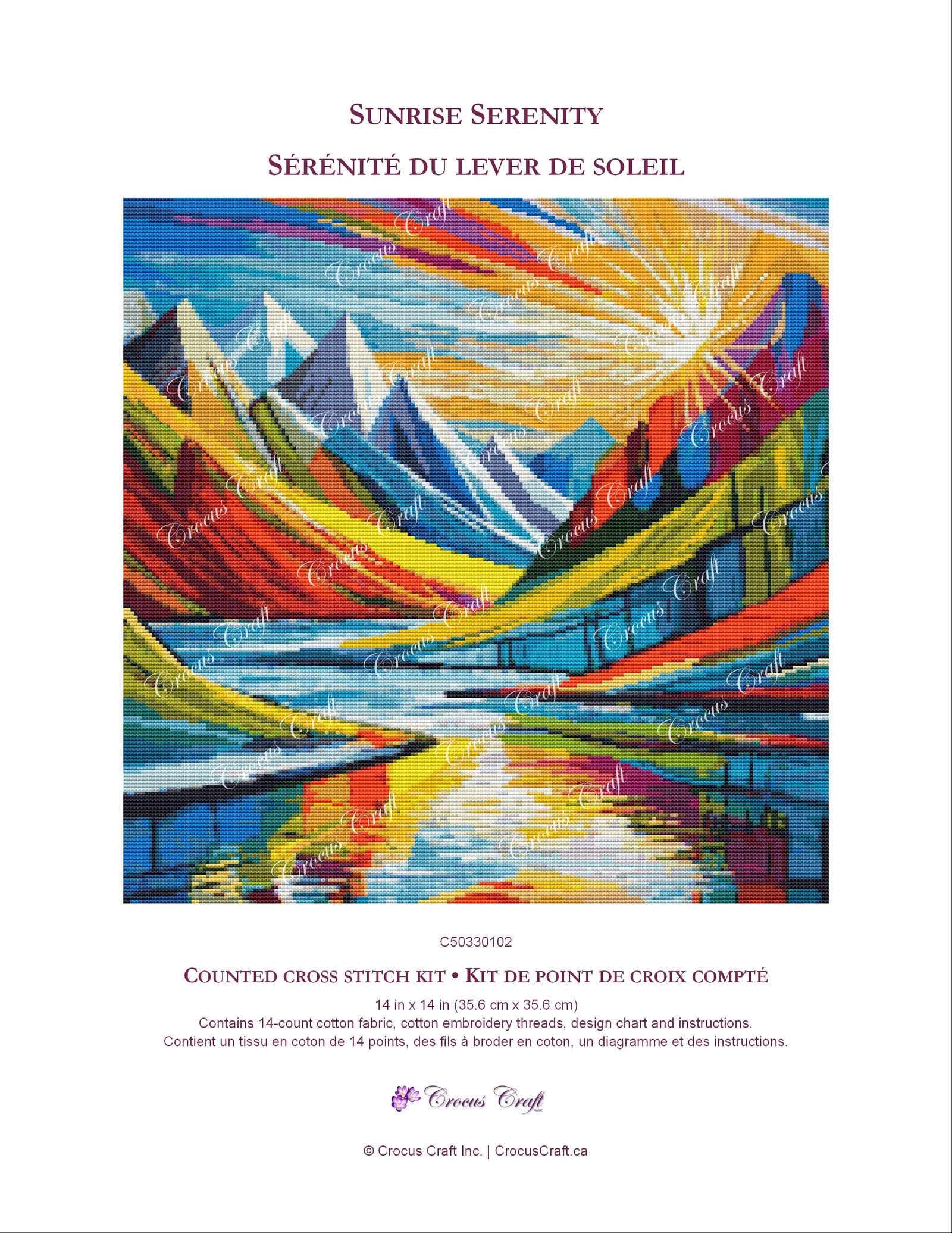 SUNRISE SERENITY - Cross Stitch Kit