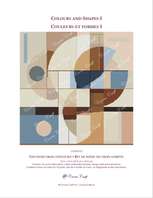 COLOURS AND SHAPES I - Cross Stitch Kit