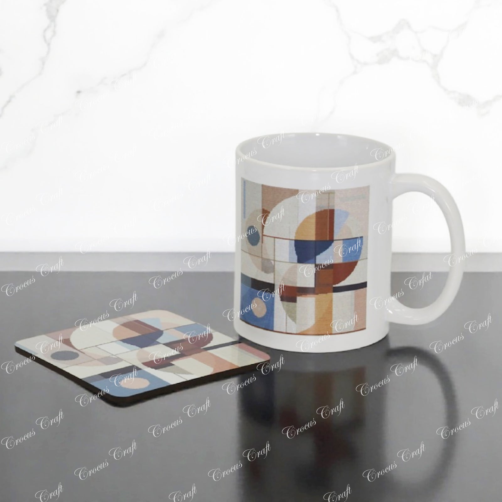 COLOURS AND SHAPES I - Mug with Coaster Set