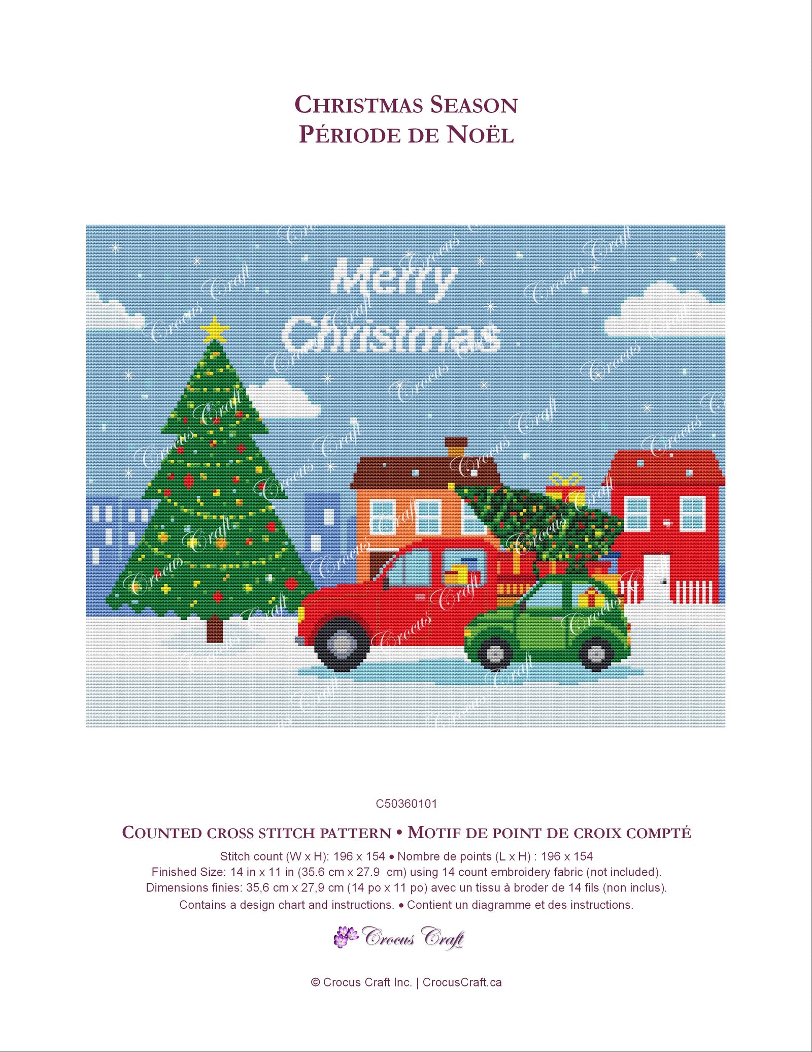 CHRISTMAS SEASON - Cross Stitch Pattern