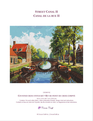 STREET CANAL II - Cross Stitch Kit