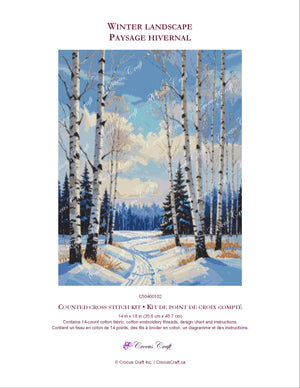 WINTER LANDSCAPE - Cross Stitch Kit