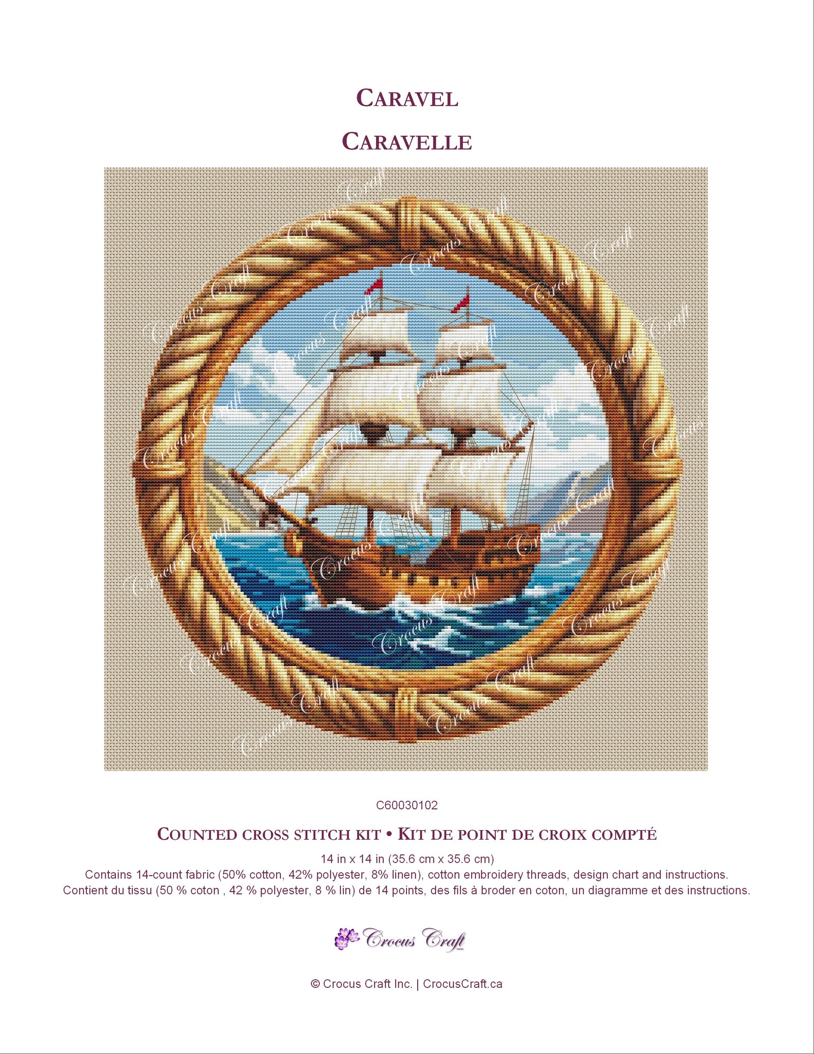 CARAVEL - Cross Stitch Kit