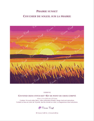 PRAIRIE SUNSET - Cross Stitch Kit