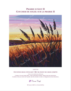PRAIRIE SUNSET II - Cross Stitch Kit
