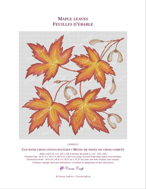MAPLE LEAVES - Cross Stitch Pattern