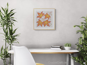 MAPLE LEAVES - Cross Stitch Kit
