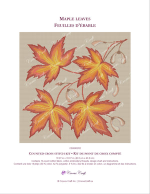 MAPLE LEAVES - Cross Stitch Kit