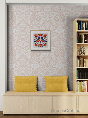 COLOURFUL BIRDS AND FLOWERS - Cross Stitch Pattern