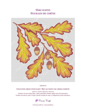 OAK LEAVES - Cross Stitch Kit