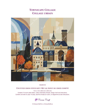 TOWNSCAPE COLLAGE - Cross Stitch Kit