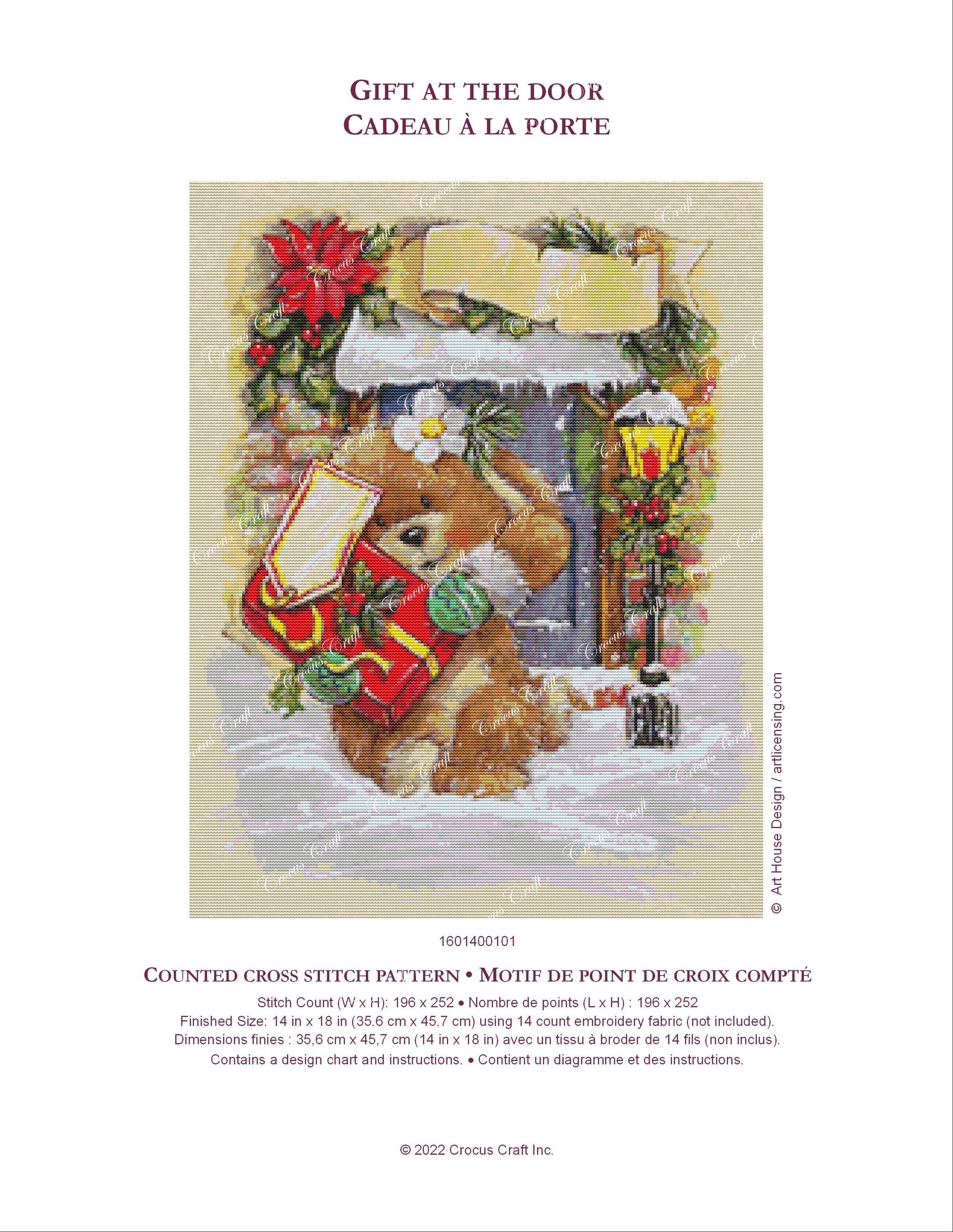 GIFT AT THE DOOR - Cross Stitch Pattern