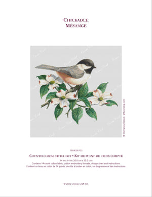 CHICKADEE - Cross Stitch Kit