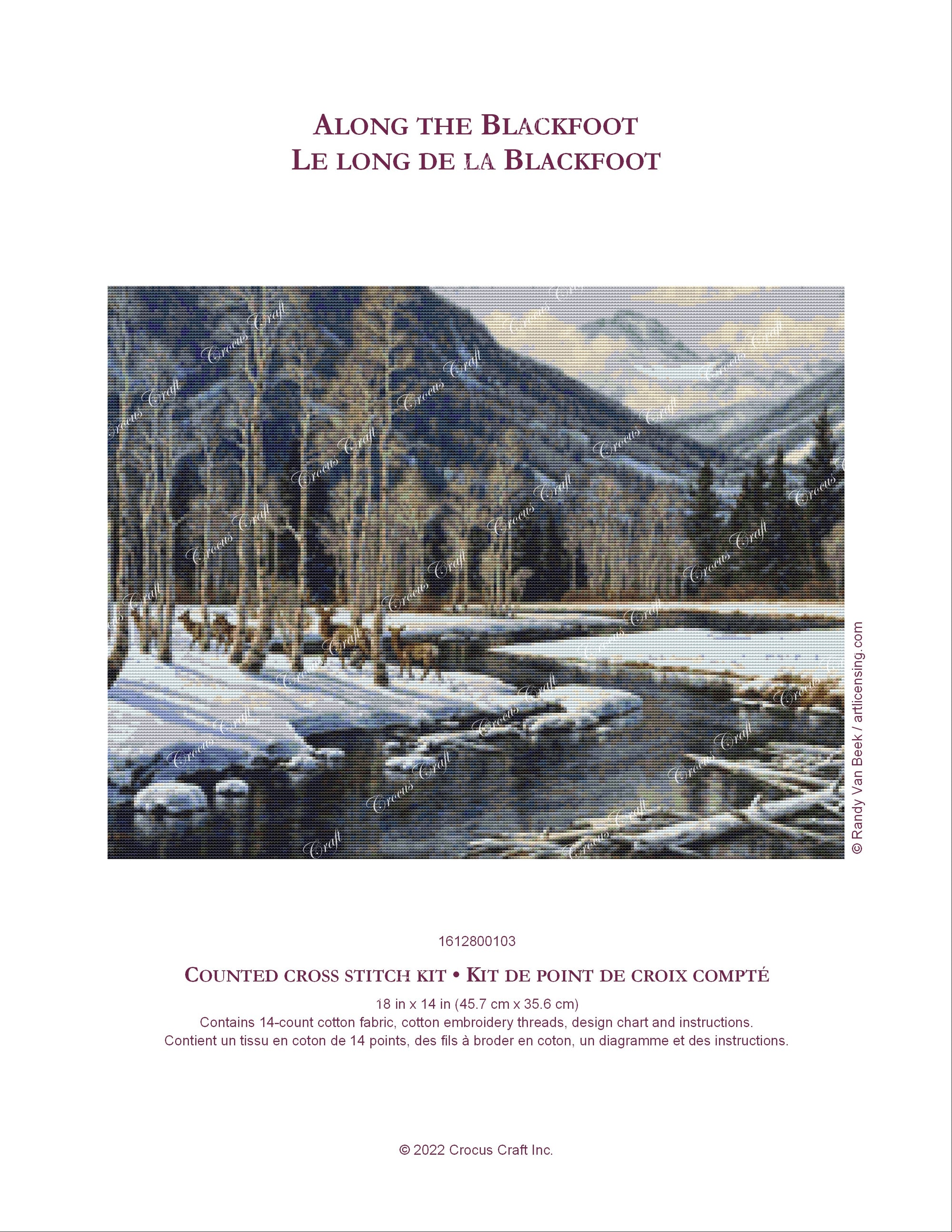 ALONG THE BLACKFOOT - Cross Stitch Kit