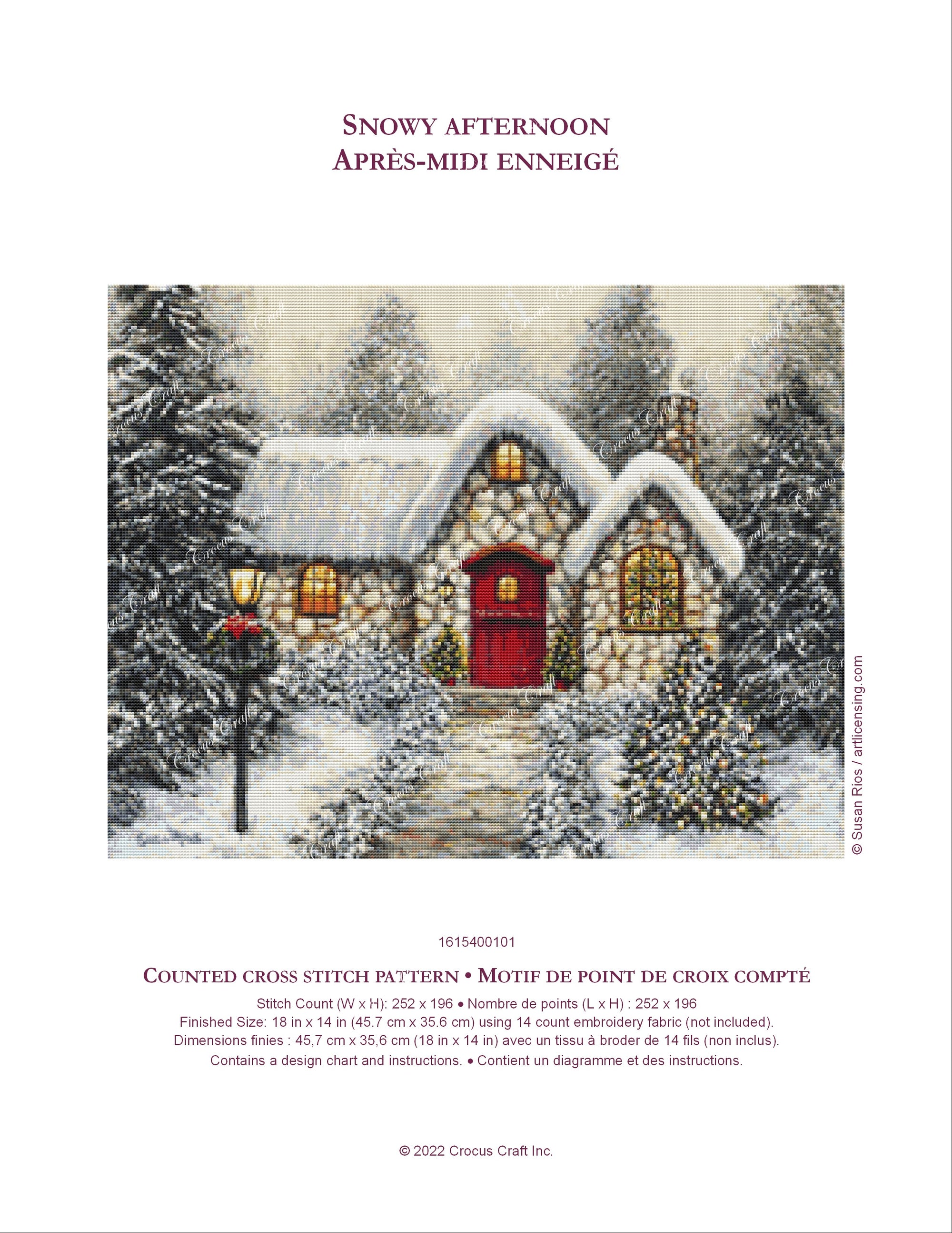 SNOWY AFTERNOON - Cross Stitch Pattern